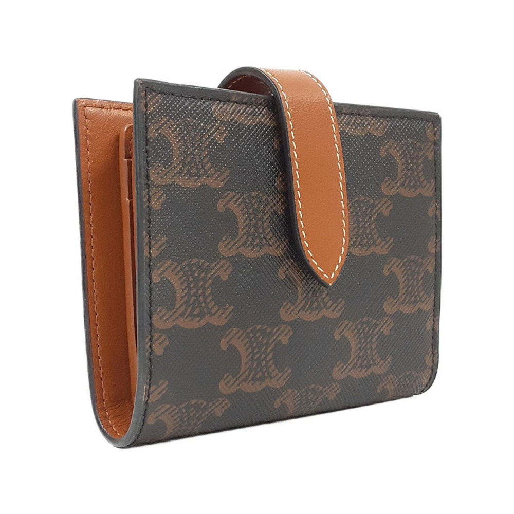 Celine fold Strap Wallet Triomphe Short Canvas Bi